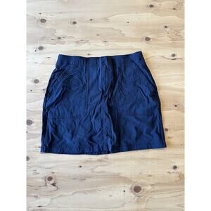 Eddie Bauer Stretch Athletic Skort Skirt Womens 6 Black Spandex Shorts Lined